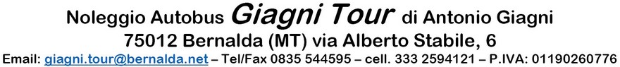 Giagni Tour - Noleggio Autobus